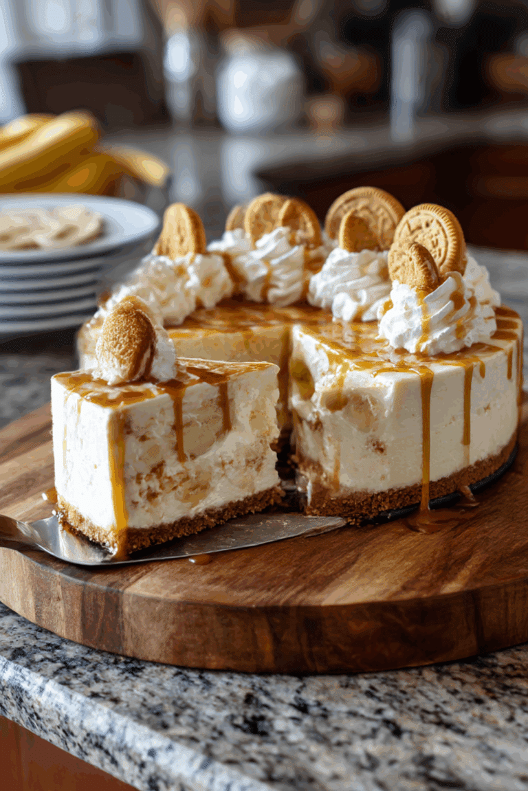 No-Bake Banana Pudding Cheesecake