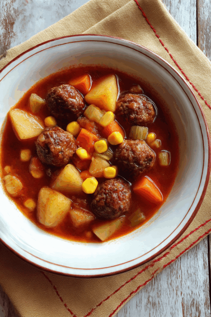 Slow-Cooker Meatball Stew