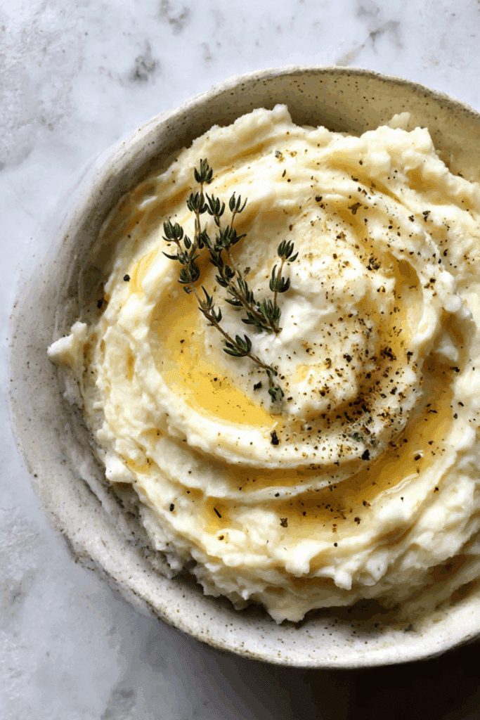 Creamy Mashed Potatoes with Heavy Cream