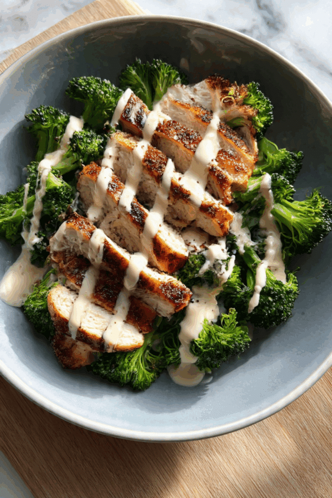 Keto Chicken and Broccoli Bowls