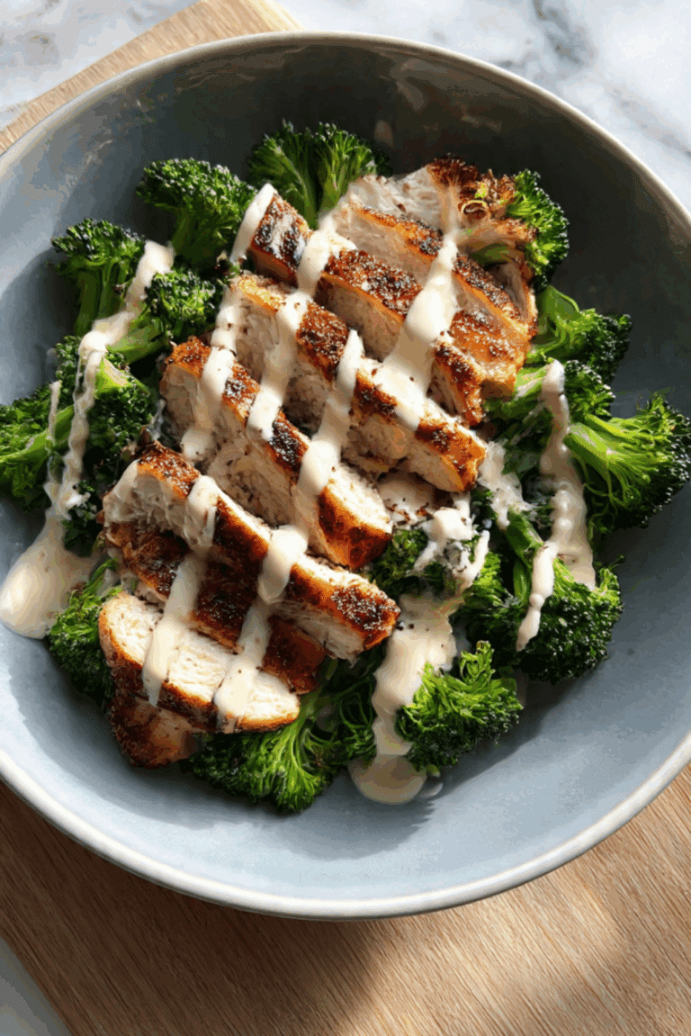 Keto Chicken and Broccoli Bowls