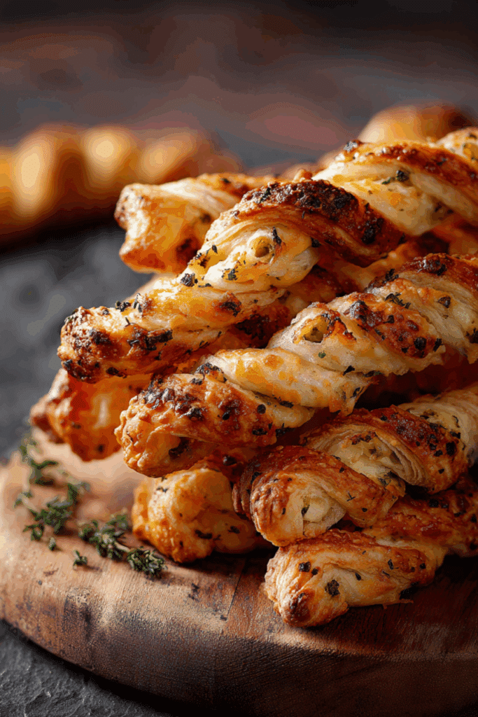 Jalapeño Cheese Puff Pastry Twists