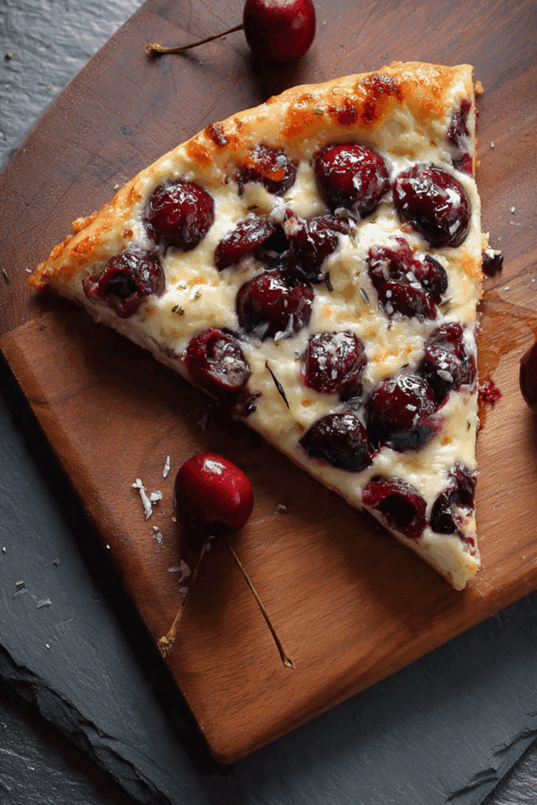 Cherry Dessert Pizza