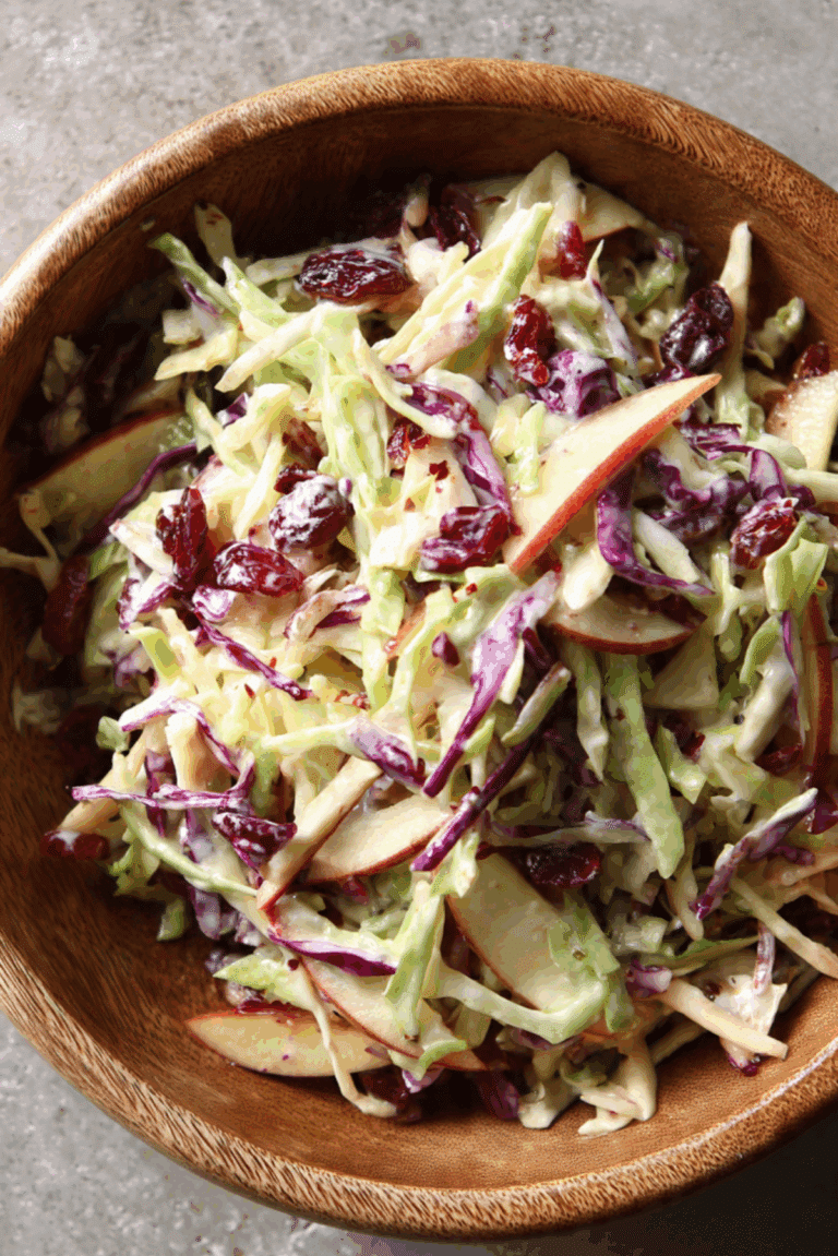 Cranberry Apple Coleslaw