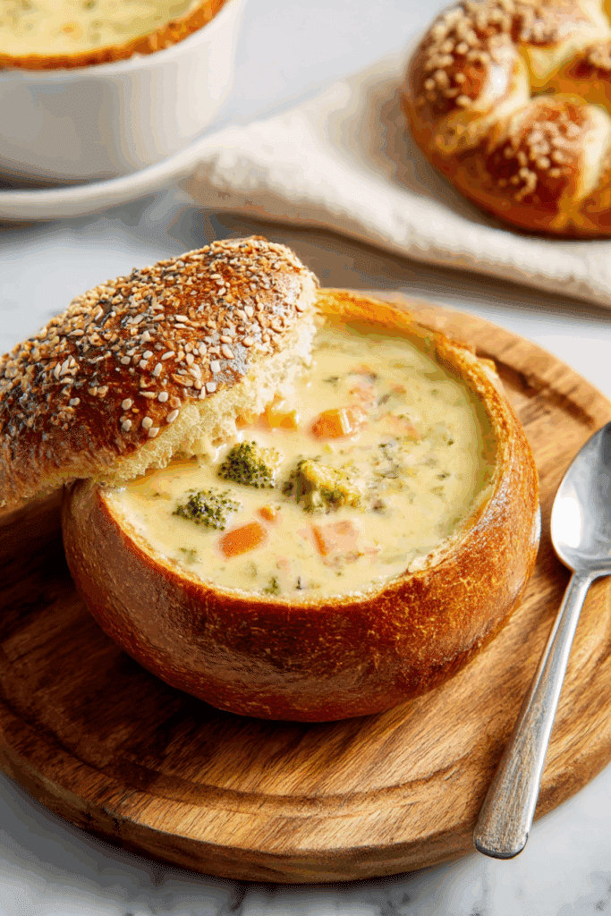 Pretzel Bread Bowls