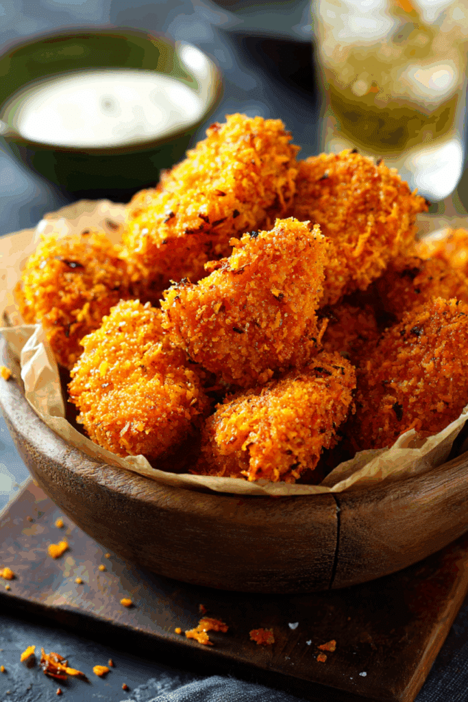 Air-Fryer Sweet Potato-Crusted Chicken Nuggets