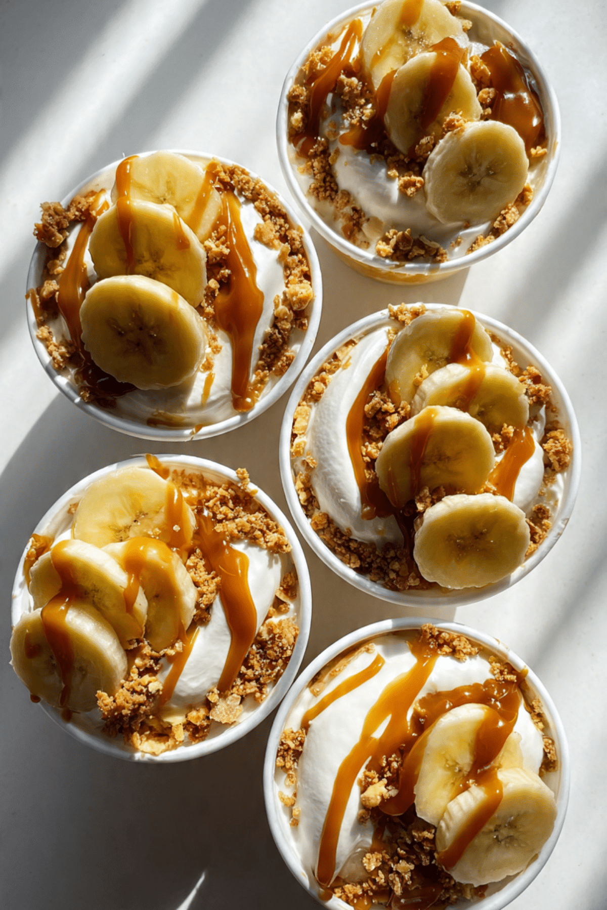 Chilled Banana Dessert Cups