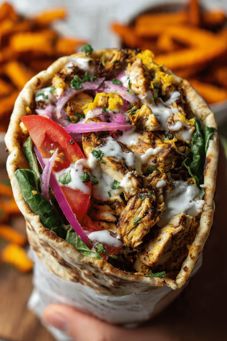 Chicken Shawarma Wrap Recipe