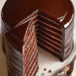 Chocolate Cake with Ganache Spread