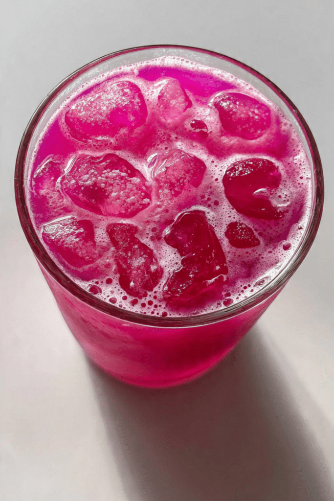 Tropical Mango Dragon Fruit Lemonade Refresher