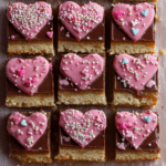 Valentine Millionaire Cookie Bars
