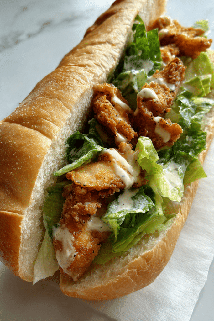 Crispy Chicken Caesar Sandwich