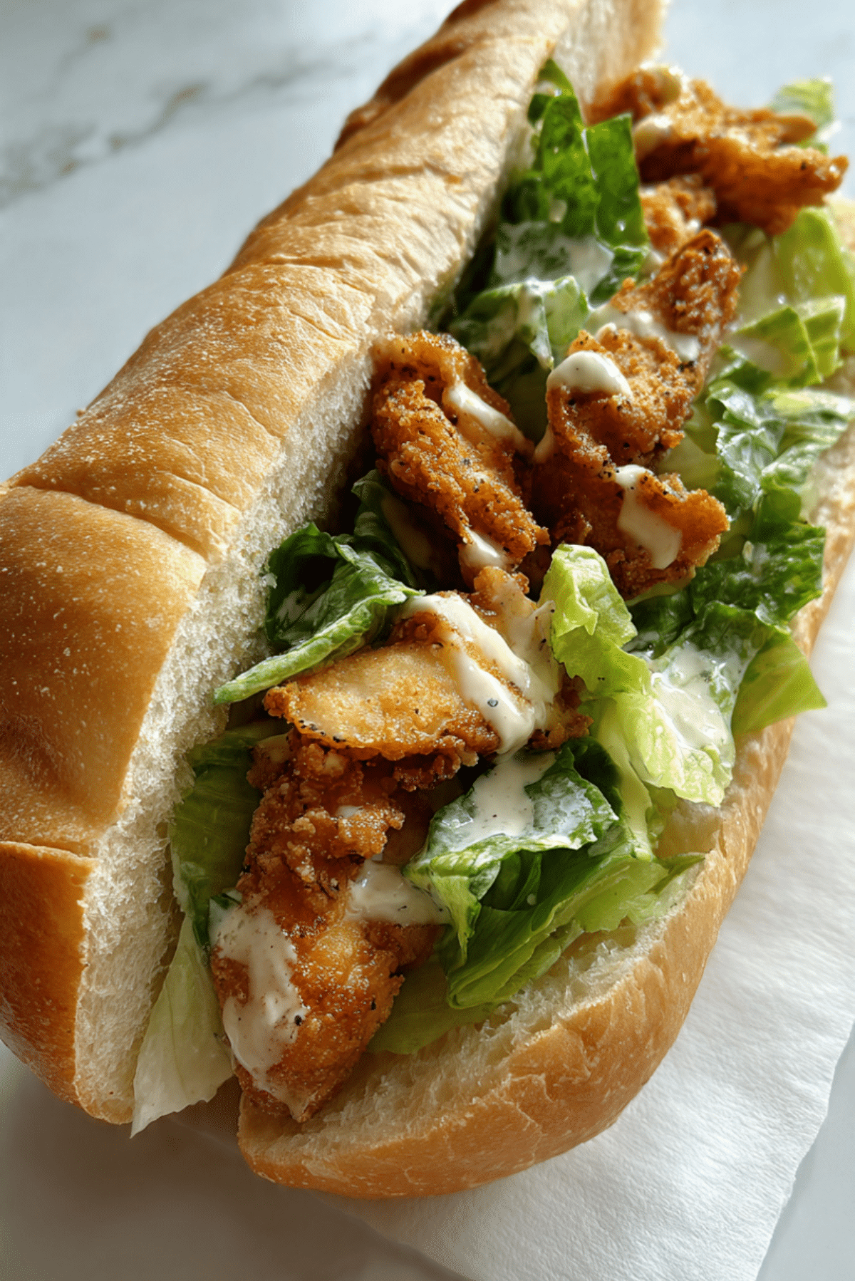 Crispy Chicken Caesar Sandwich