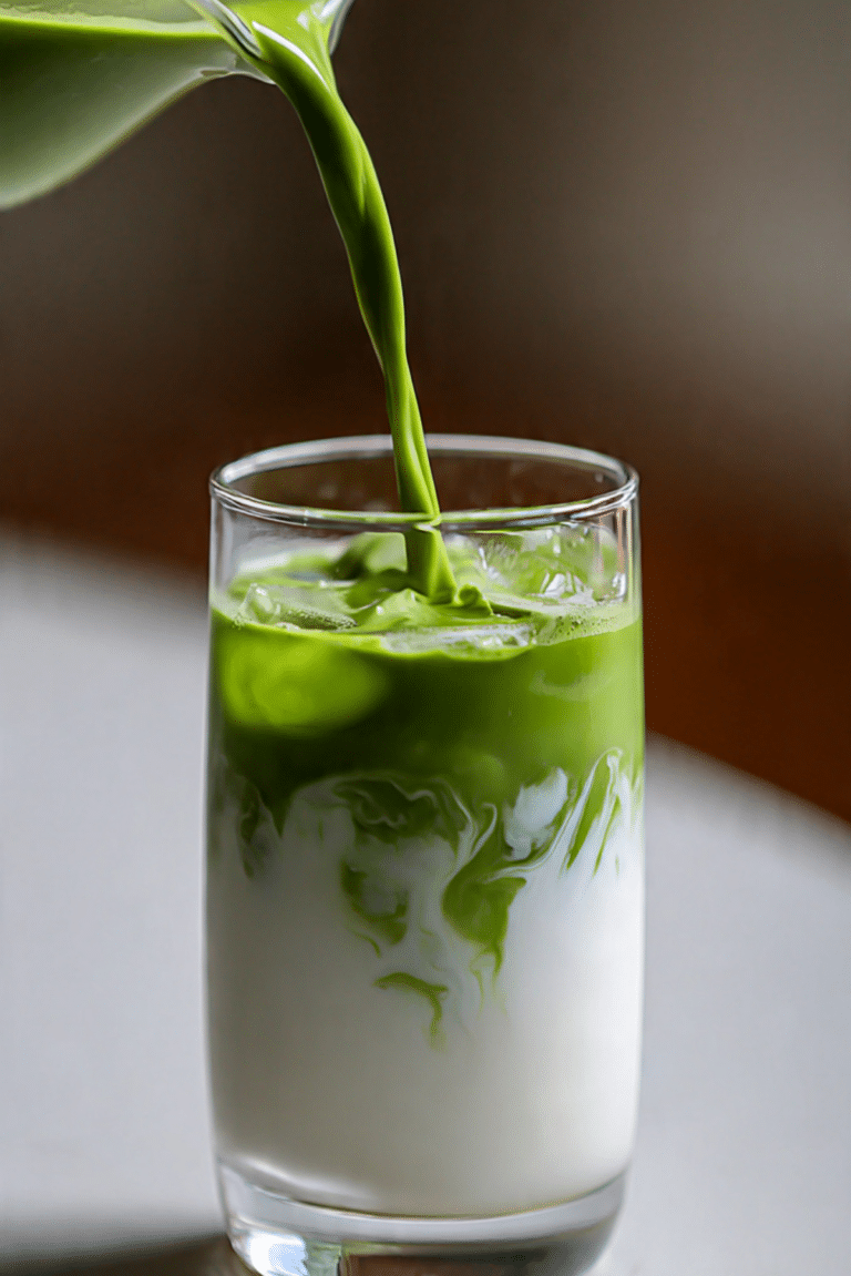 Cold Whisked Matcha Latte