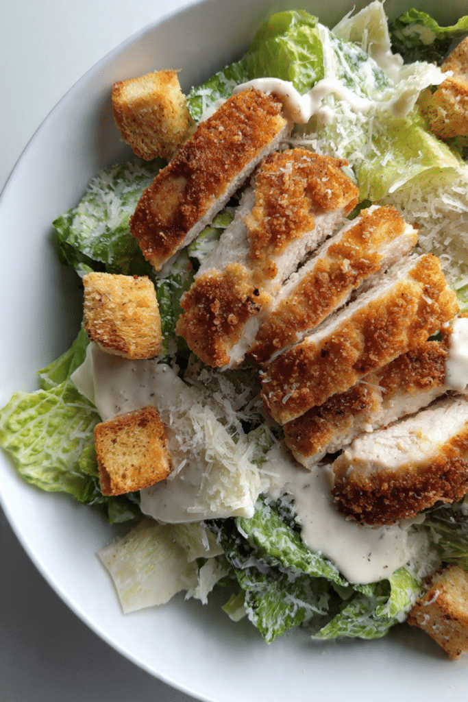 Crispy Chicken Caesar Salad