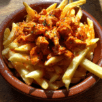 Zorza de Pollo (Paprika Chicken Over Fries)