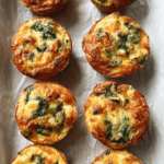 Cheesy Spinach Egg Biscuits