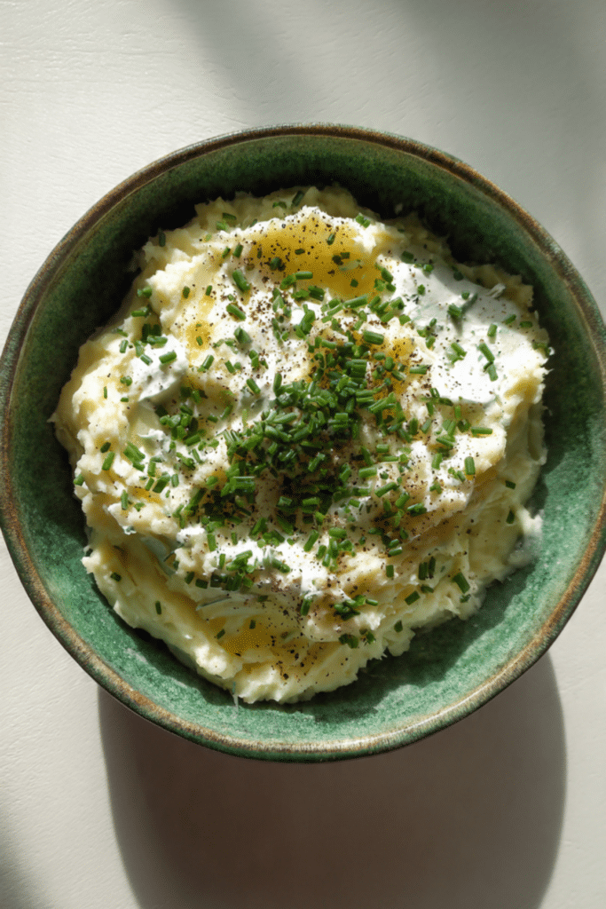 Sour Cream and Chive Mashed Potatoes