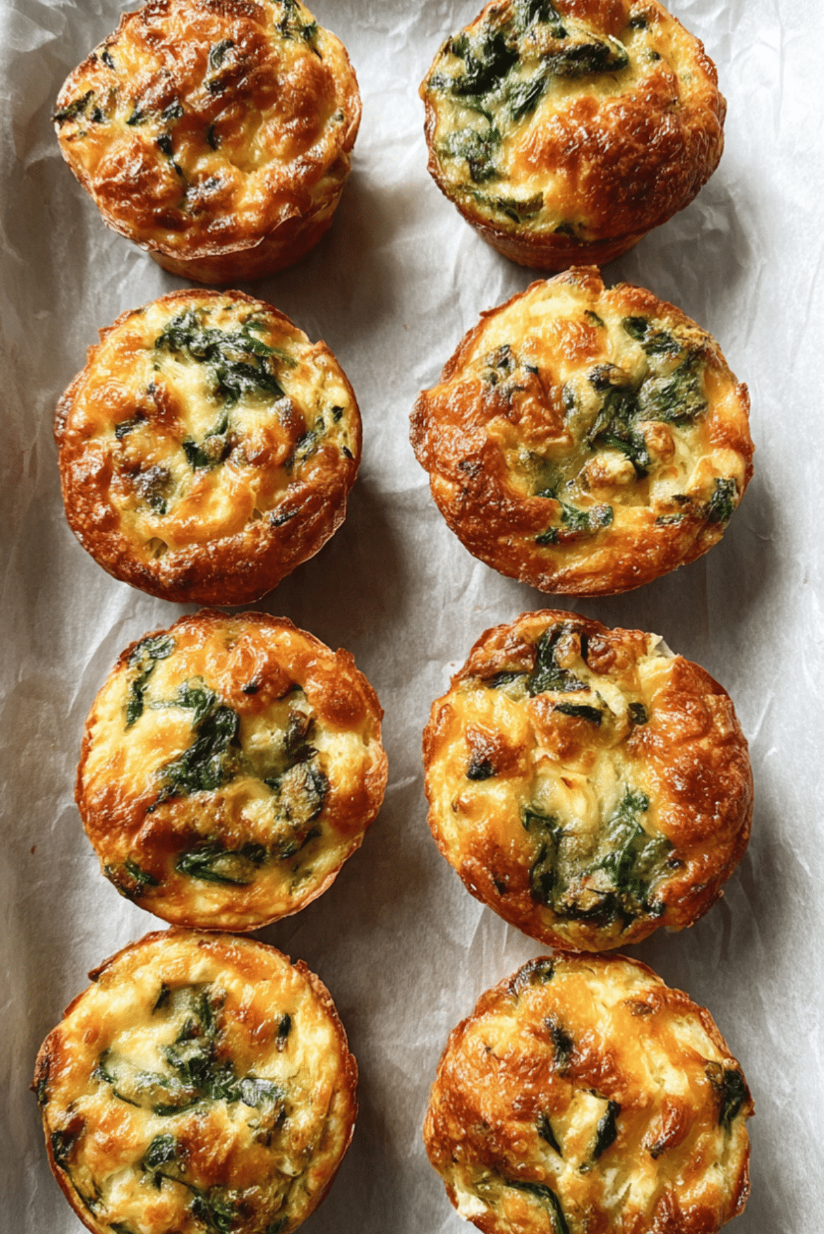 Cheesy Spinach Egg Biscuits