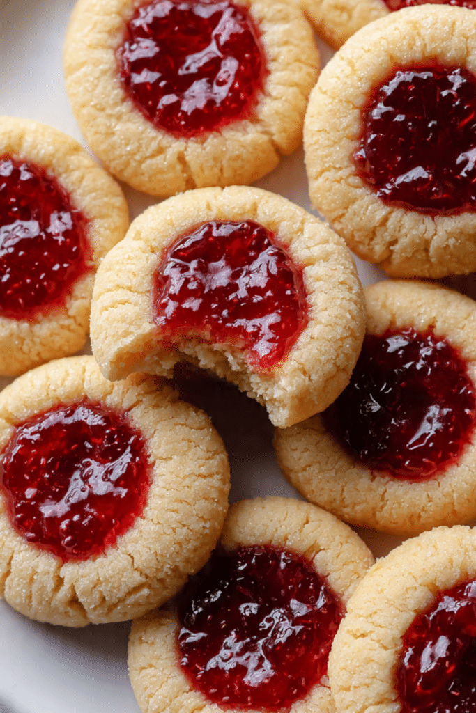 Raspberry Thumbprint Cookies