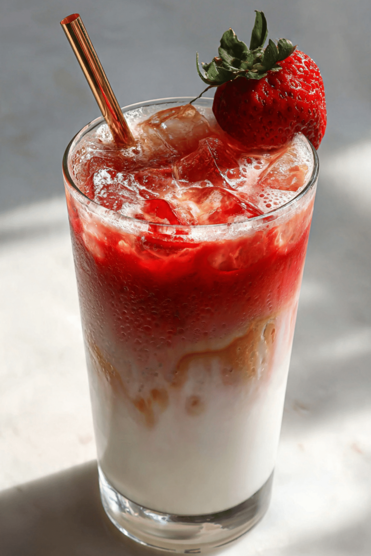 Strawberry Iced Latte
