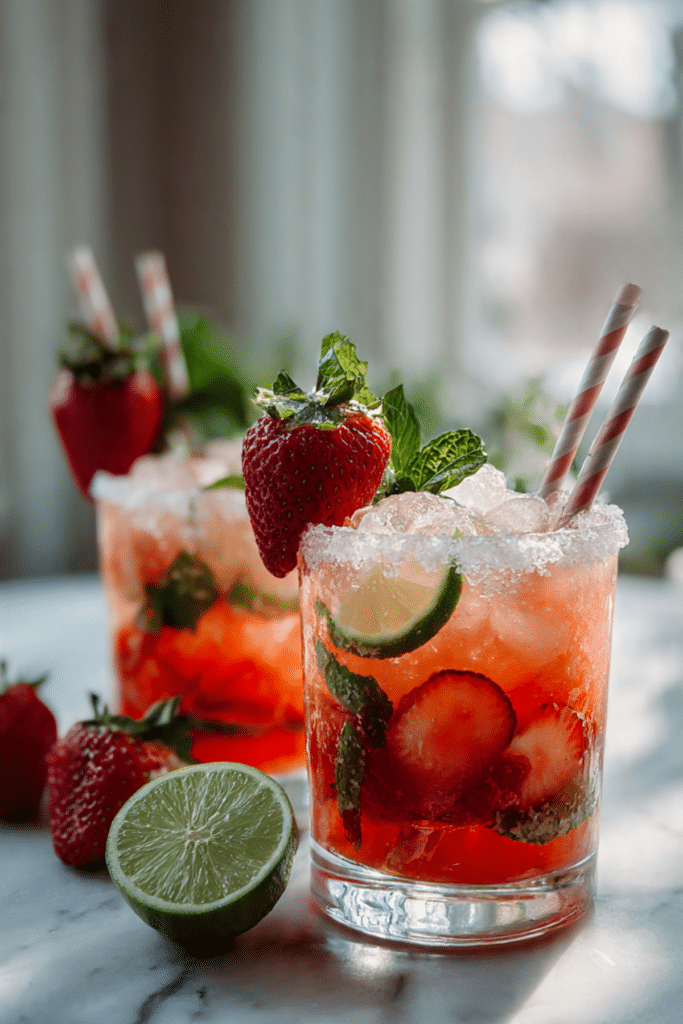 Strawberry Mojito Mocktail
