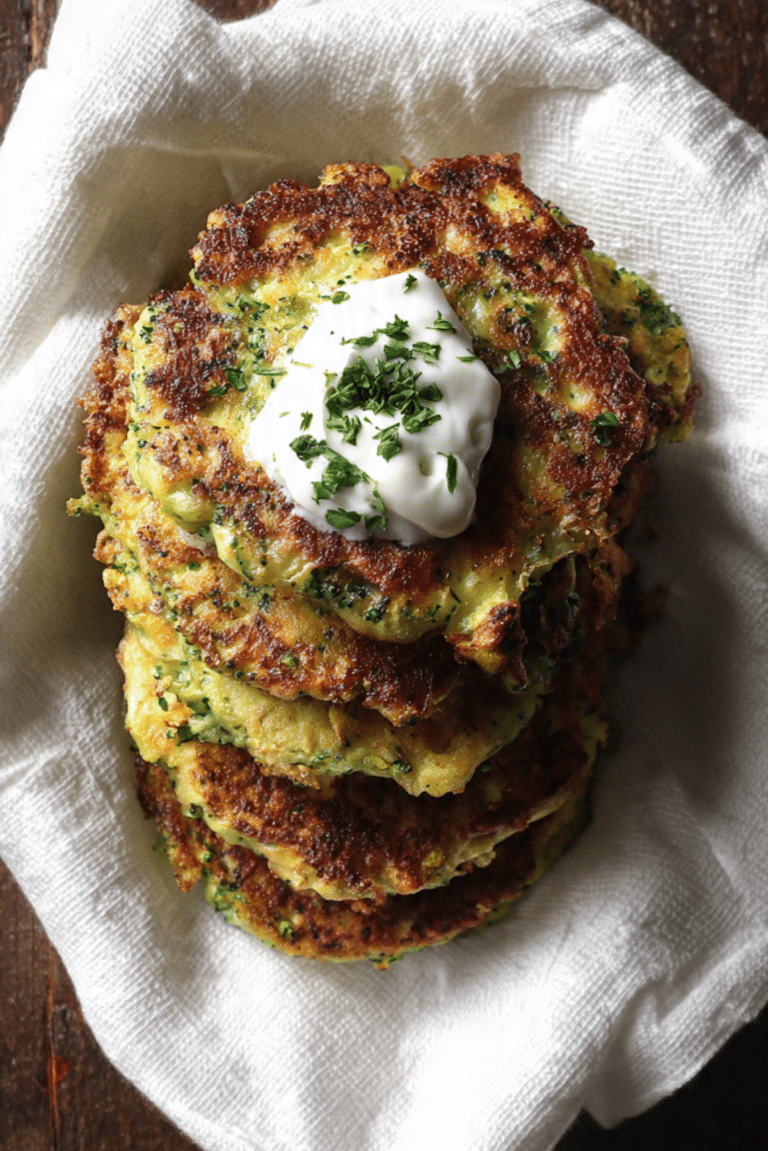 Crispy Broccoli Fritters