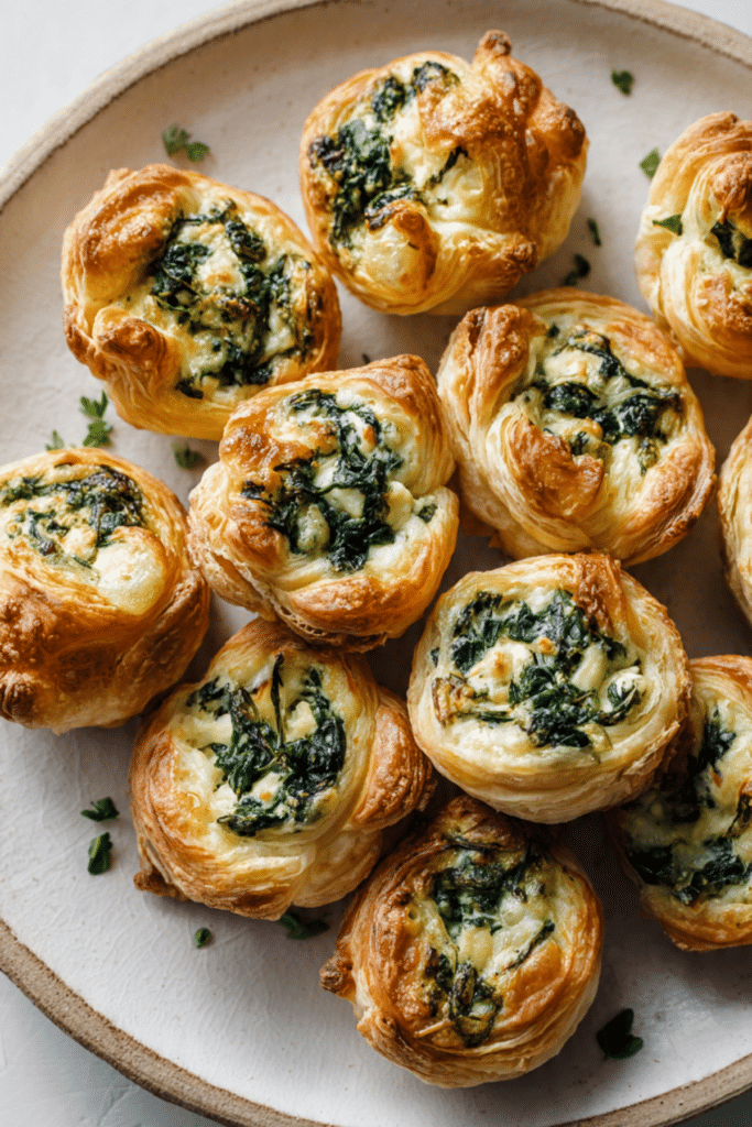 Ricotta & Spinach Puff Pastry Bites