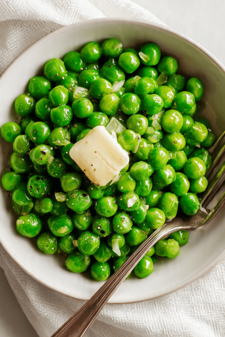 Frozen Peas – Garlic Buttered Peas