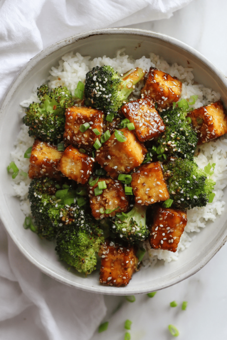 Sesame Tofu & Broccoli