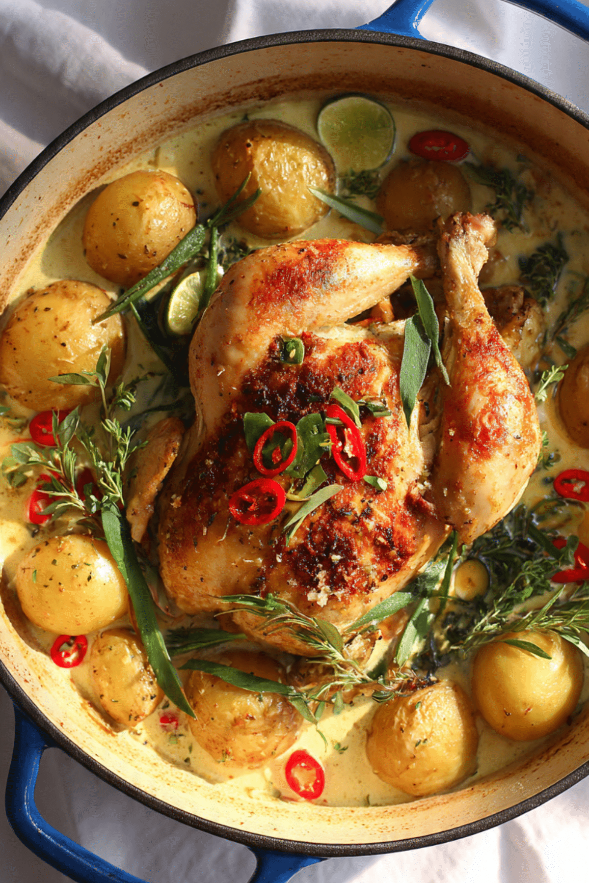 Pot Roasted Coconut Chicken