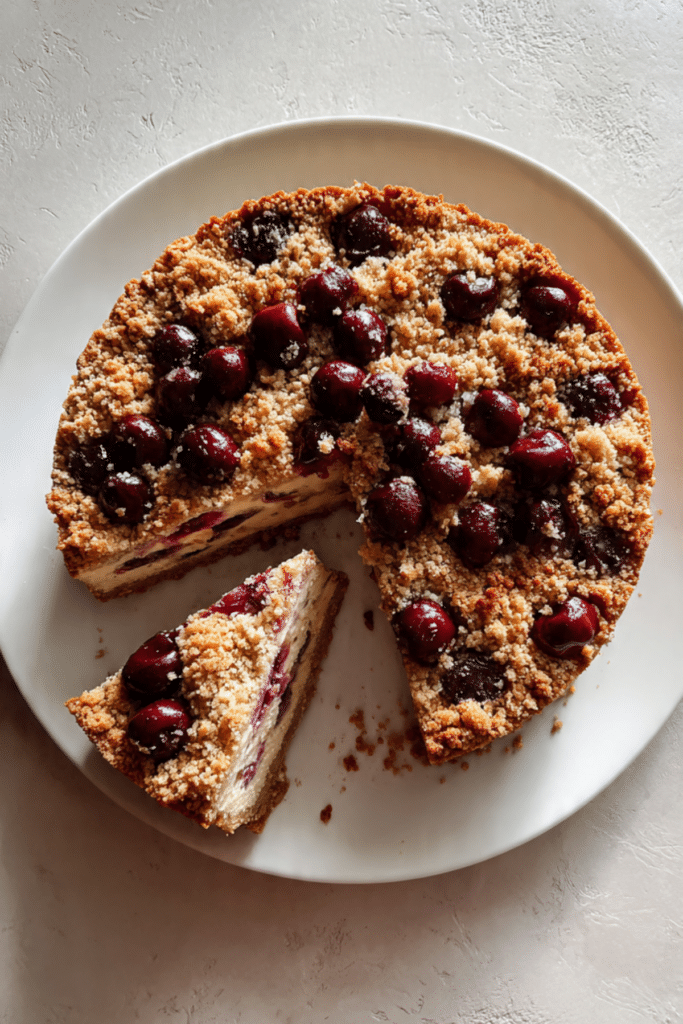 Cherry Crumble Cake