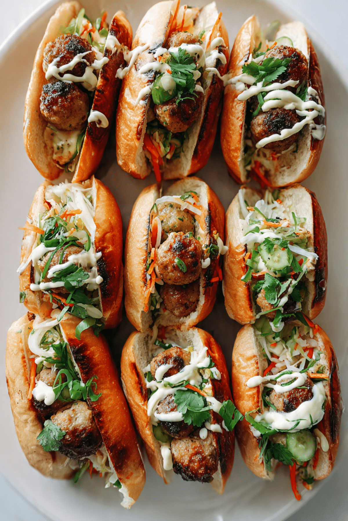 Ginger Chicken Meatball Sandos