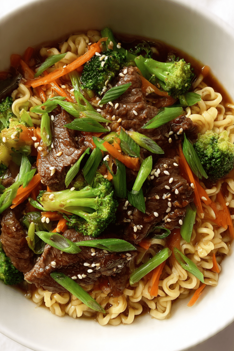 Mongolian Beef Ramen