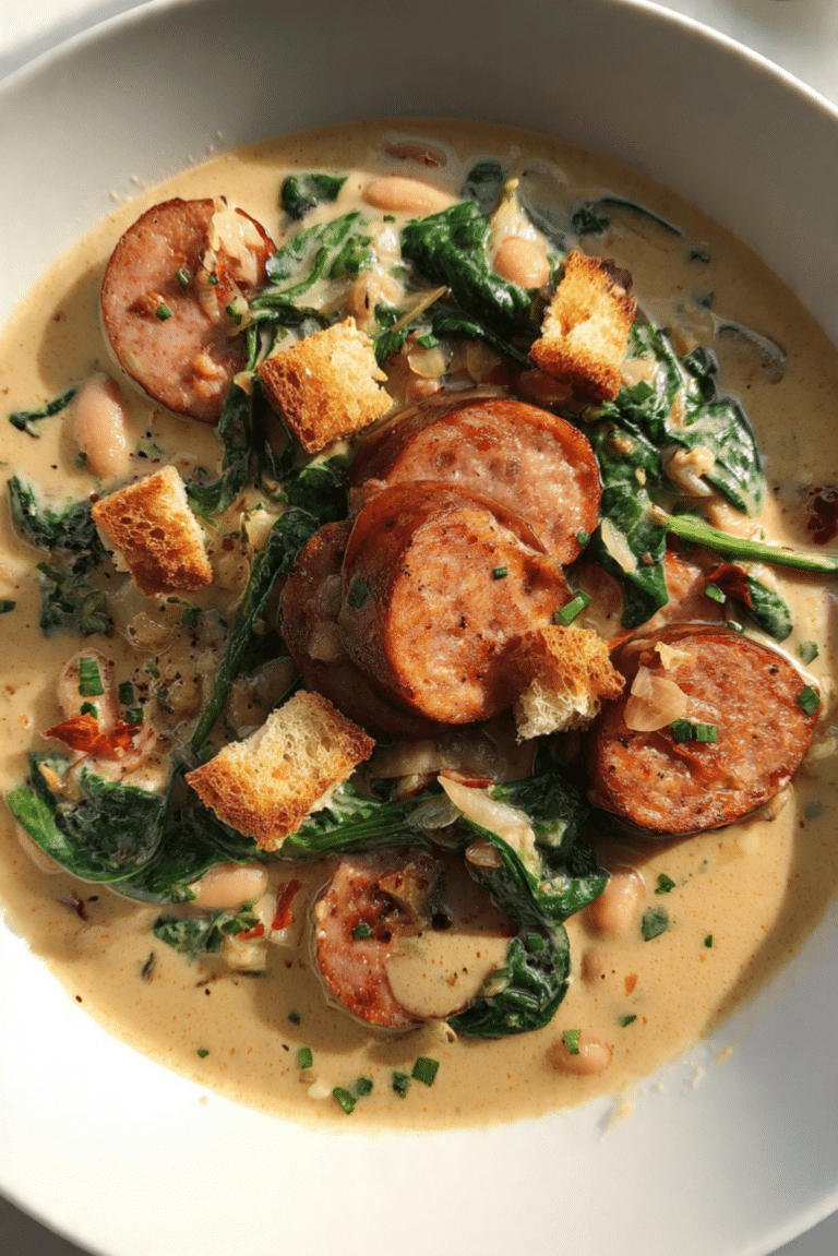 White Bean & Smoked Sausage Skillet