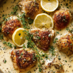 Slow-Cooker Creamy Lemon Herb Chicken