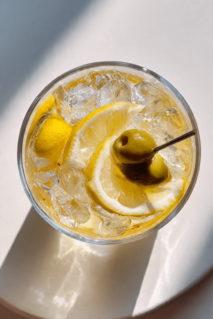 Nonalcoholic Dirty Lemon Tonic