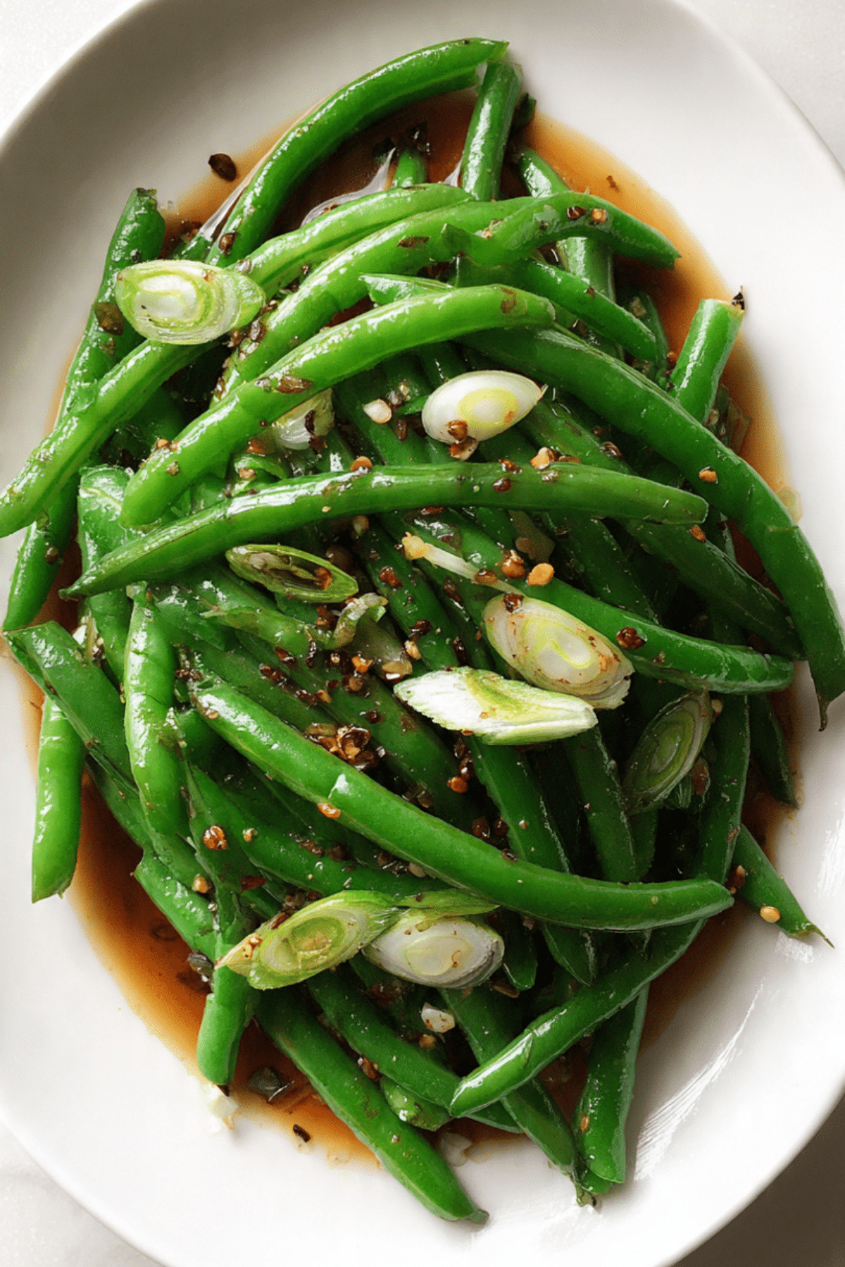 Blanched Green Beans with Scallion and Soy