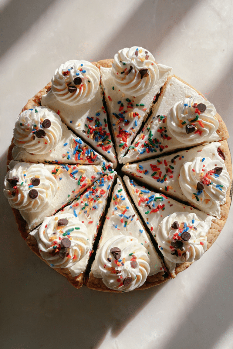 Funfetti Cookie Cake with Frosting