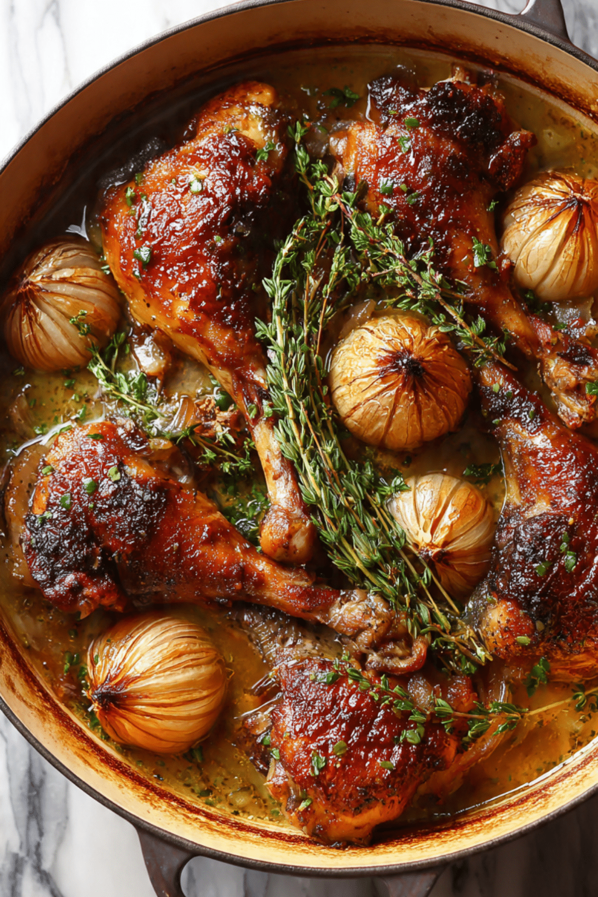 Slow Roasted Turkey with Garlic and Herbs