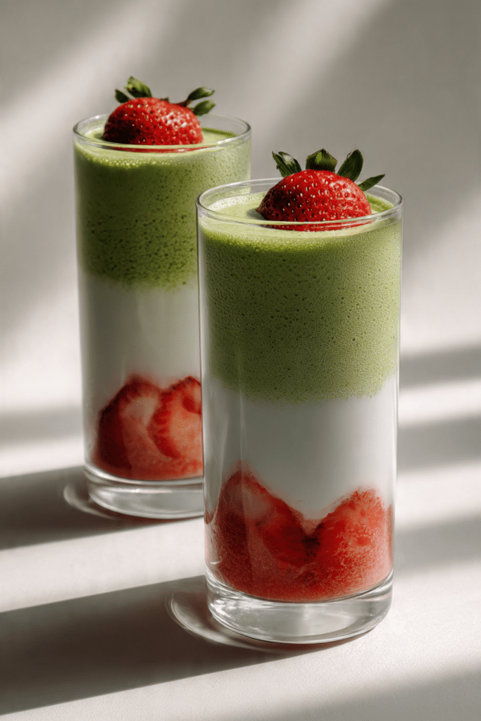 Strawberry Matcha Latte