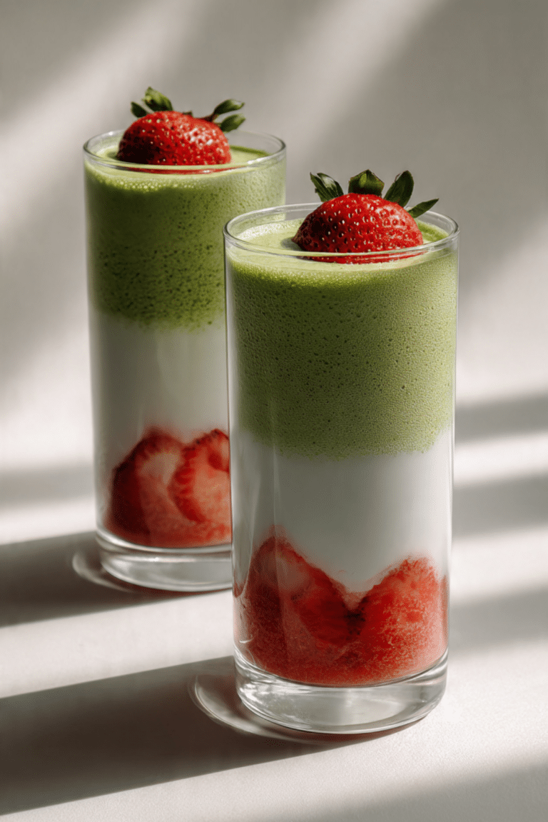 Strawberry Matcha Latte