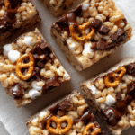 Rice Krispies Treats With Chocolate and Pretzels