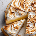 Lemon Meringue Cheesecake with Toasted Meringue Topping