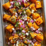 Maple Roasted Pumpkin with Chili and Feta