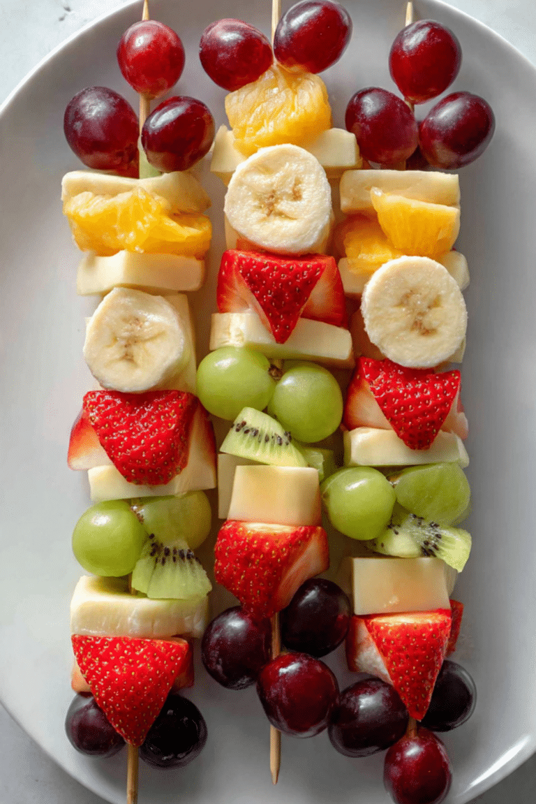 Fruit and Cheese Kababs
