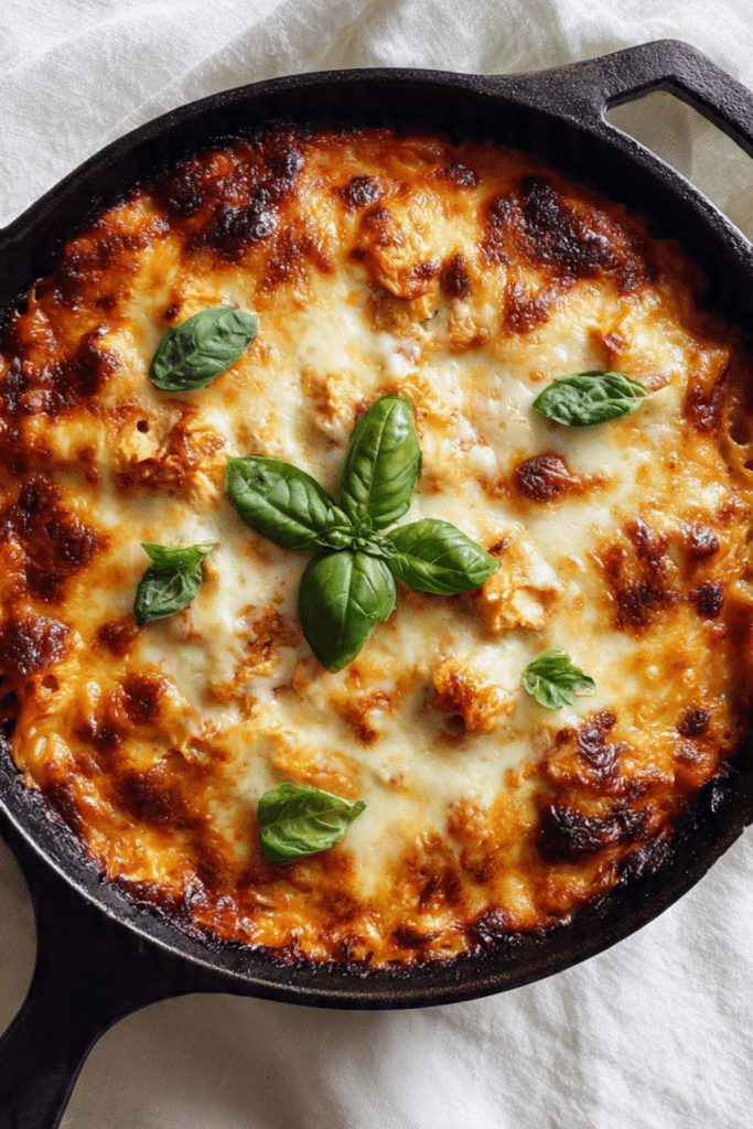 Creamy Tomato Pasta Bake with Chicken