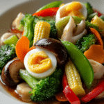 Chopsuey with Quail Egg