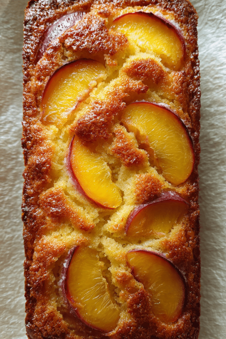 Butter Cake With Peaches