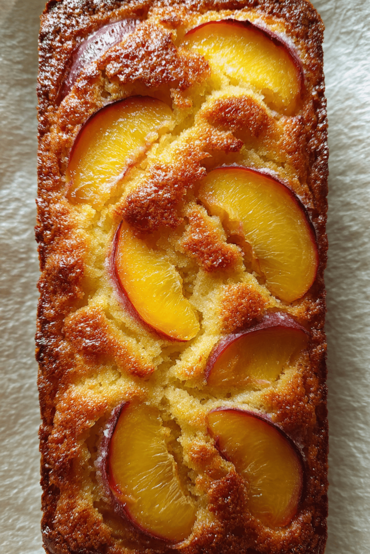 Butter Cake With Peaches